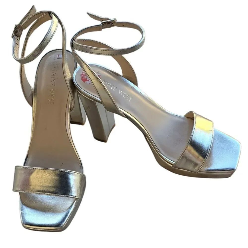 Nine West Silver Women's Heels